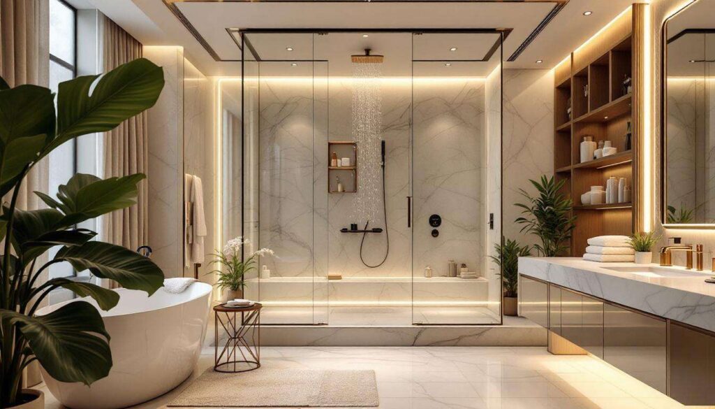 The Luxury Bathroom Design Trend That Turns A 10-Minute Shower Into A Full Self-Care Ritual